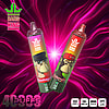 Two Bang King disposable vape devices with vibrant packaging featuring cartoon gorilla characters, 'Strawberry Ice' and 'Watermelon,' highlighted on a pink and purple glowing background with 40,000 puffs noted.