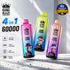 Vapes Desechables Bang Blaze 60K 4 en 1 en Rosa, Amarillo y Morado con Iconos de Funciones y Distintivo de Entrega desde Almacén