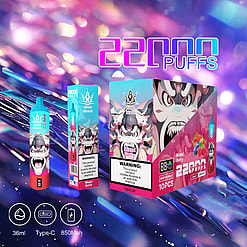 A Display Of Bang Beach Disposable Vape Devices With Mixed Berry Flavor, Featuring Vibrant Packaging And A Bold Design, Promoting 22,000 Puffs And Rechargeable Capability With An 850Mah Battery.