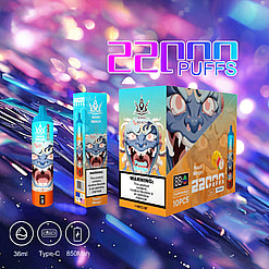 Colorful Advertisement Showcasing A Disposable Vaping Product Called 