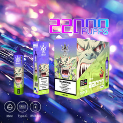 Illustration Of A Colorful Packaging Design For A Disposable Vape Product Labeled 