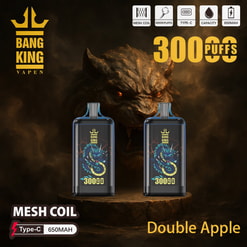Promotional Image For Bang King Vapen, Featuring Two Vaping Devices Labeled