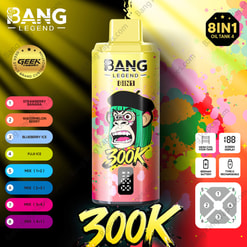 Bang Legend 300K Flavors Of Disposable E-Cigarettes