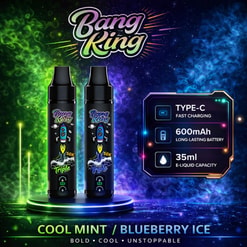 Bang King Cool Mint Disposable Vape Flavor