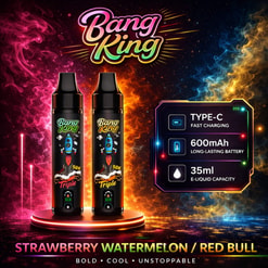Bang King Strawberry Watermelon Disposable Vape Flavor