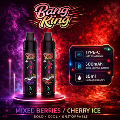 Bang King Mixed Berries Disposable Vape Flavor