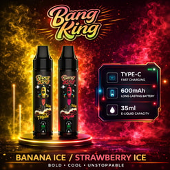 Bang King Banana Ice Disposable Vape Flavor