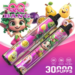 **Creating Alt Text For Vape Ad** I Need To Craft Concise Alt Text For What Seems To Be A Product Ad For A Vape Featuring Cartoon Fruit Characters. It's Essential To Explicitly Include