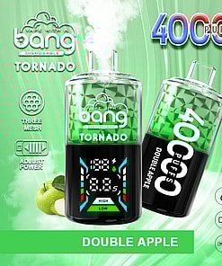 Promotional Graphic Displaying Two Green And Black Disposable Vaping Devices Labeled 
