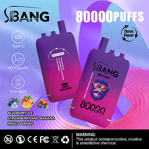Bang Leader 80000 Puffs - Triple Flavors - Massive Clouds - Endless Enjoyment. - Image 4