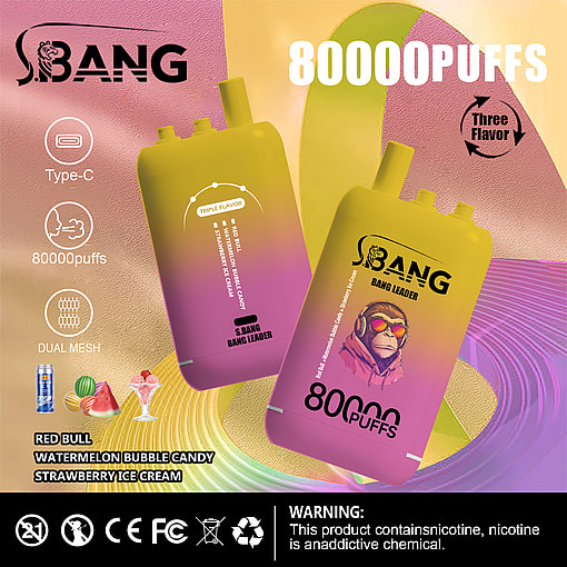 Bang Leader 80000 Puffs - Triple Flavors - Massive Clouds - Endless Enjoyment. - Image 6