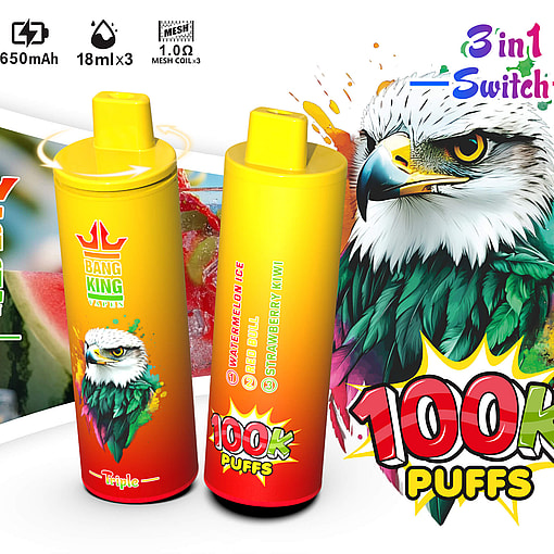 Bang King Triple 100K – Triple-Flavor E-cigarett för engångsbruk med 100000 bloss Meta Description - Bild 3