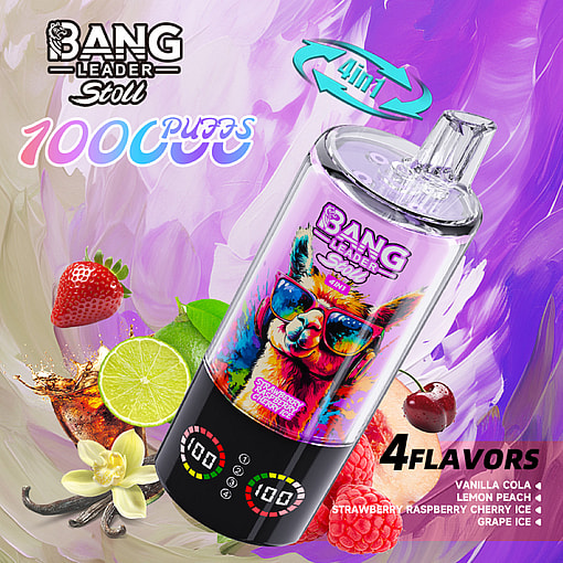 Bang Leader Stoll 100K – Cigarette électronique jetable 4 en 1 exceptionnelle avec des performances durables de 100 000 bouffées – Image 4