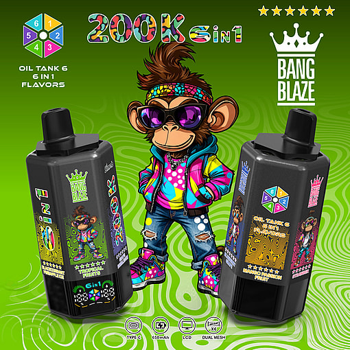 Bang Blaze 200K – Cigarette électronique haute capacité de 200 000 bouffées avec bobines maillées et écran intelligent – Image 8