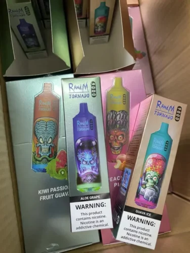 RandM Tornado 9000 Puffs Disposable Vape 18ml RGB Light photo review