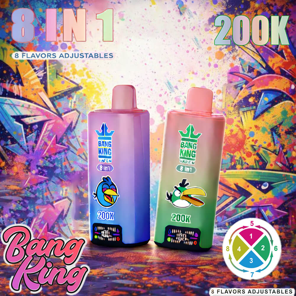 elfbar nachfüll pod läuft aus Bang King 200k Disposable Vape – 200000 Puffs 8-in-1 Flavor Rechargeable  Device